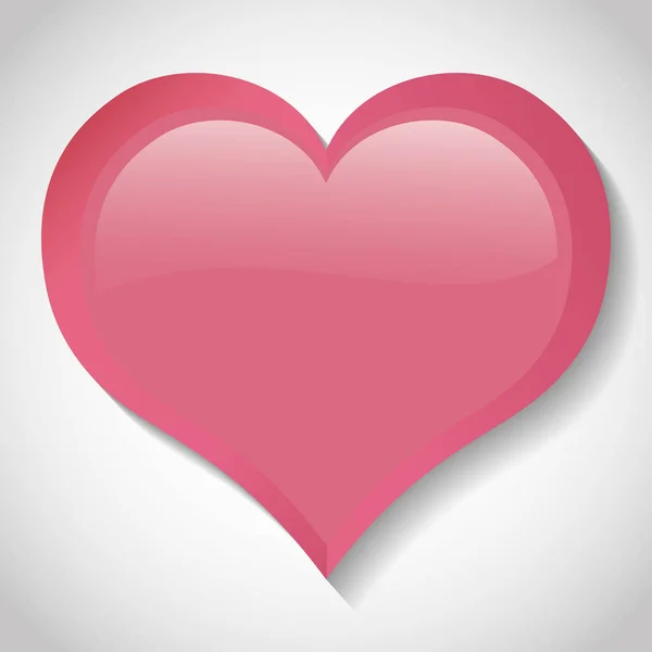 Cartoon cuore amore immagine — Vettoriale Stock