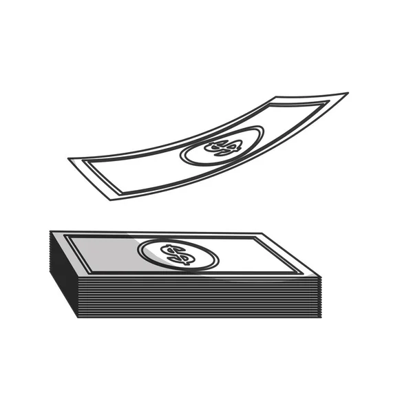 Icona banconote — Vettoriale Stock