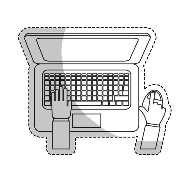 Ordenador portátil icono — Archivo Imágenes Vectoriales