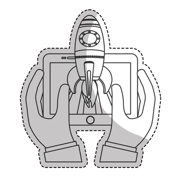 Icono de diseño de puesta en marcha — Vector de stock