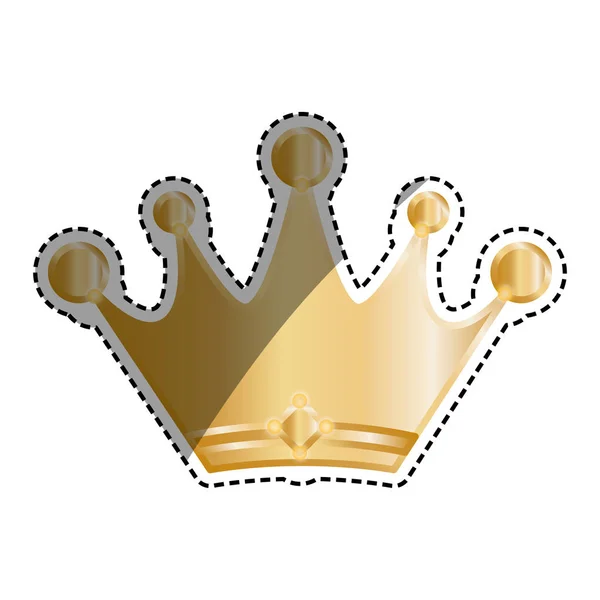 Taç kraliyet sembolü — Stok Vektör