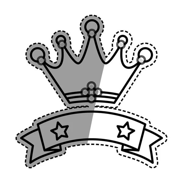 Corona símbolo real — Vector de stock