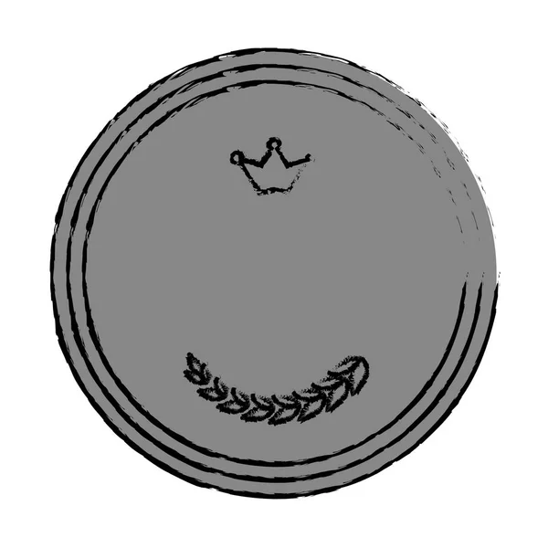 Couronne symbole royal — Image vectorielle