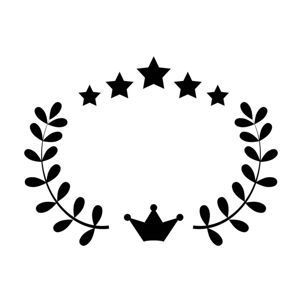 Couronne avec couronne — Image vectorielle