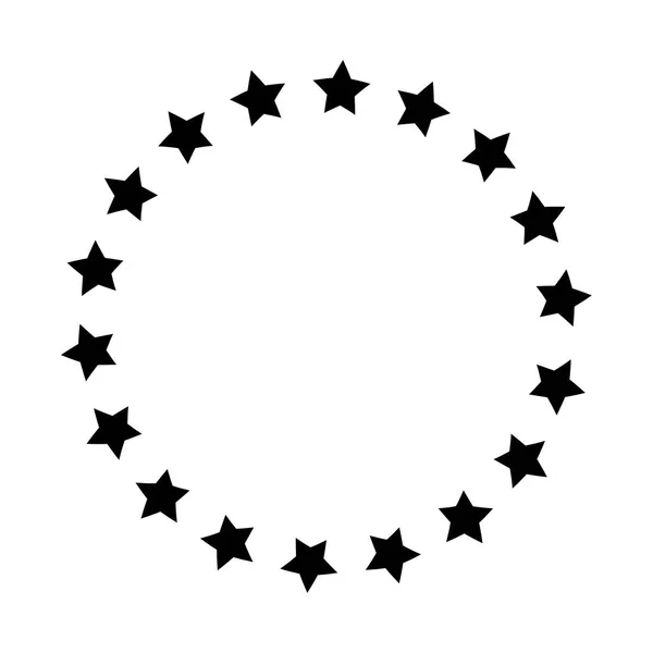 Étoiles en cercle — Image vectorielle