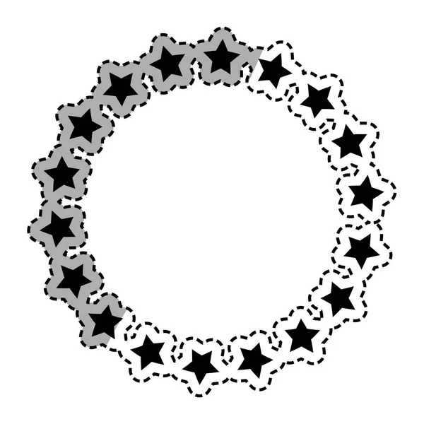 Estrelas em círculo — Vetor de Stock