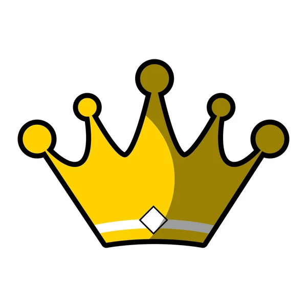 Corona simbolo reale — Vettoriale Stock