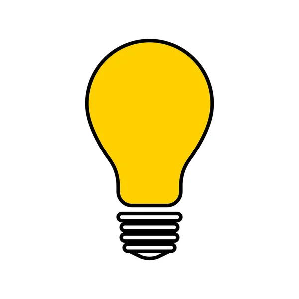 Isolated bulb light — Stock Vector