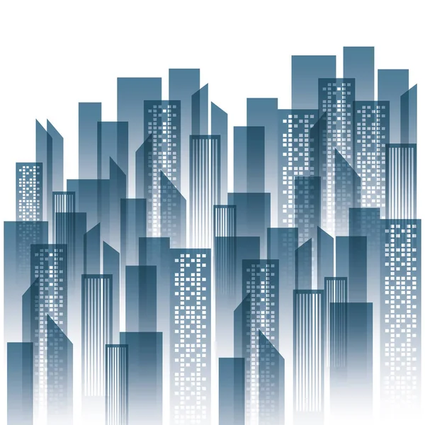 Vue sur la ville urbaine — Image vectorielle
