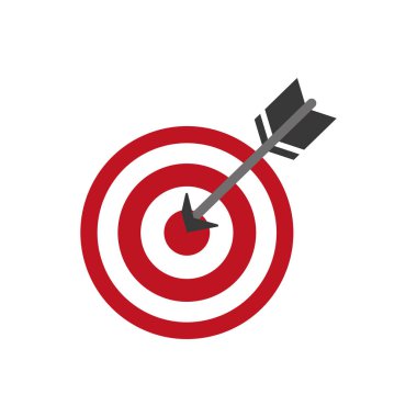 İzole dart tahtası hedef