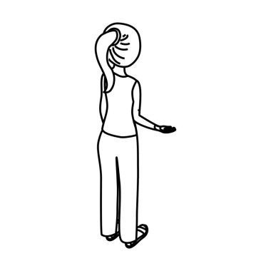 Genç kadın vücut tam