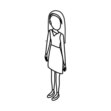 Genç kadın vücut tam