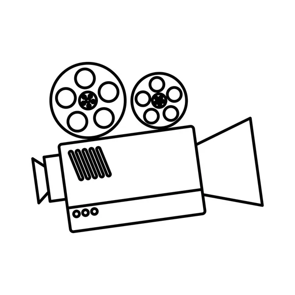 Equipamento de filmadora de cinema — Vetor de Stock