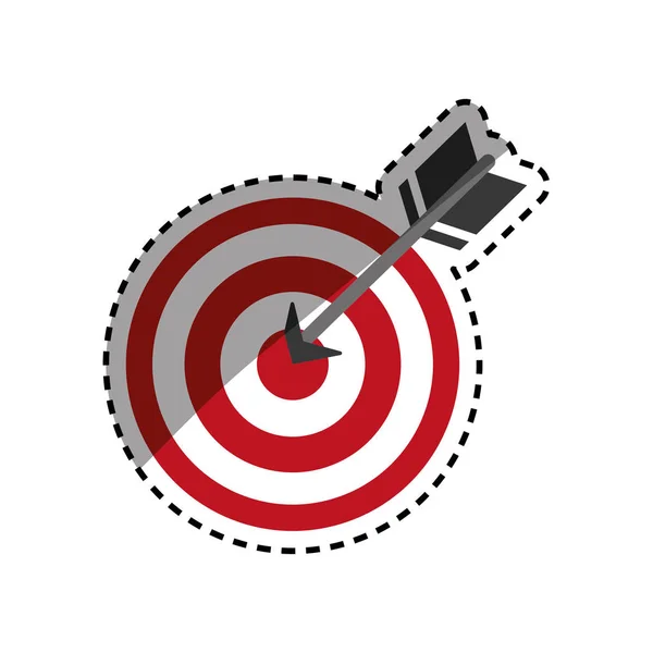 Isolated dartboard target — Stock Vector