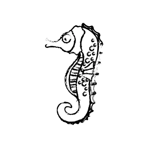 A Sea horse rajzfilm — Stock Vector