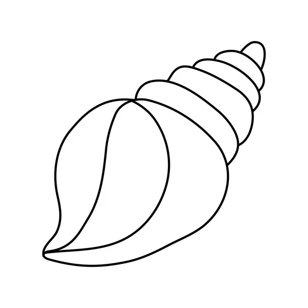 Sea shell schepsel — Stockvector