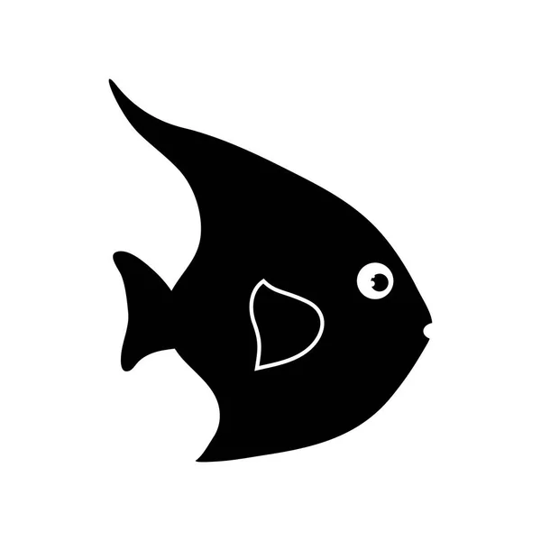 Caricature poisson marin — Image vectorielle