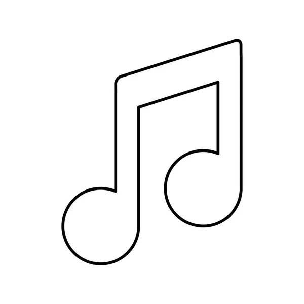 Symbole de note de musique — Image vectorielle