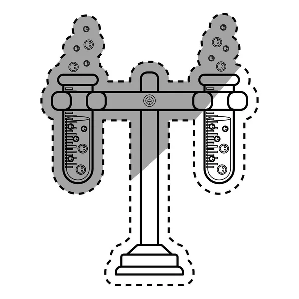 Laboratoire de chimie des fioles — Image vectorielle