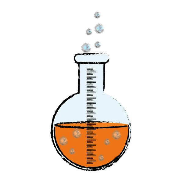 Flask chemistry lab — Stock Vector