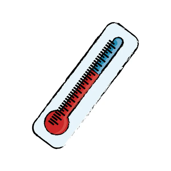 Κλίμακα θερμοκρασίας θερμόμετρο — Διανυσματικό Αρχείο