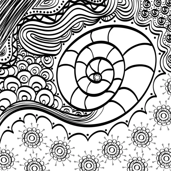 Doodle Zeichnung Hintergrund — Stockvektor