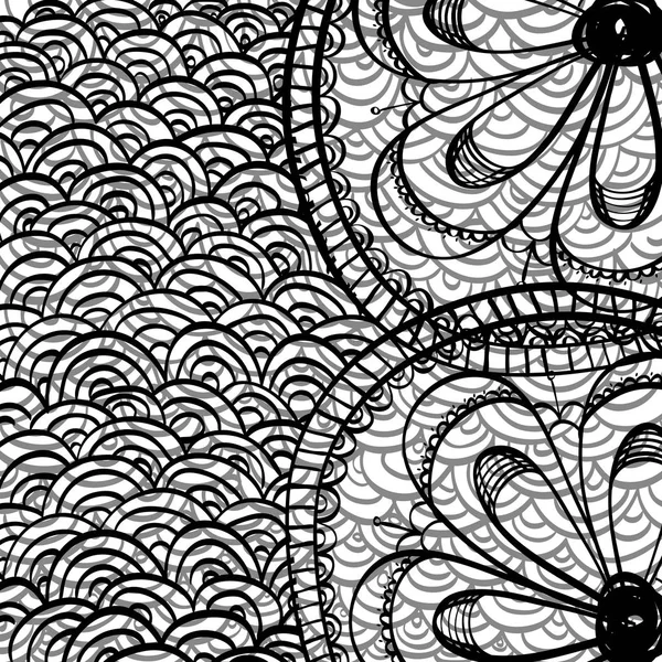 Doodle Zeichnung Hintergrund — Stockvektor