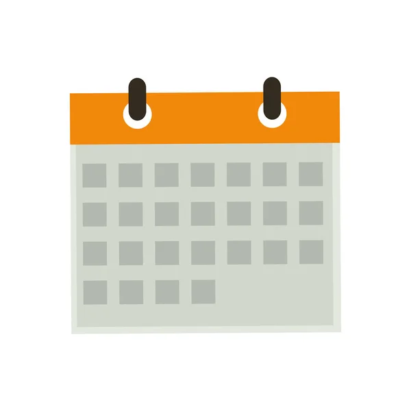 Data do calendário isolado — Vetor de Stock