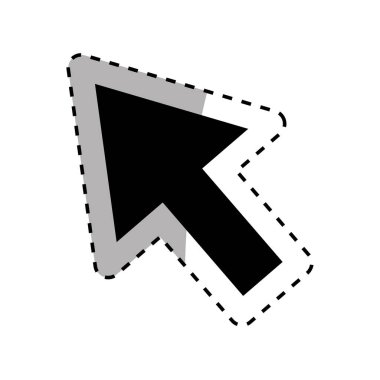 İzole tıklayın imleç