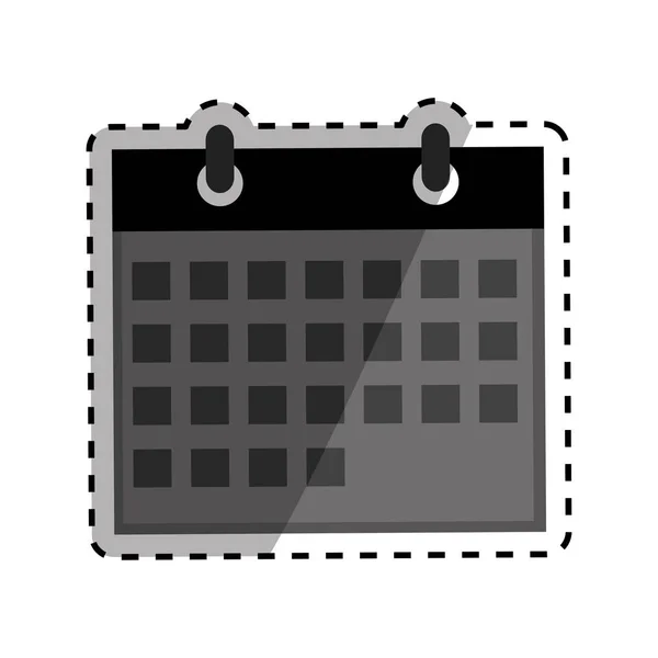 Изолированная календарная дата — стоковый вектор