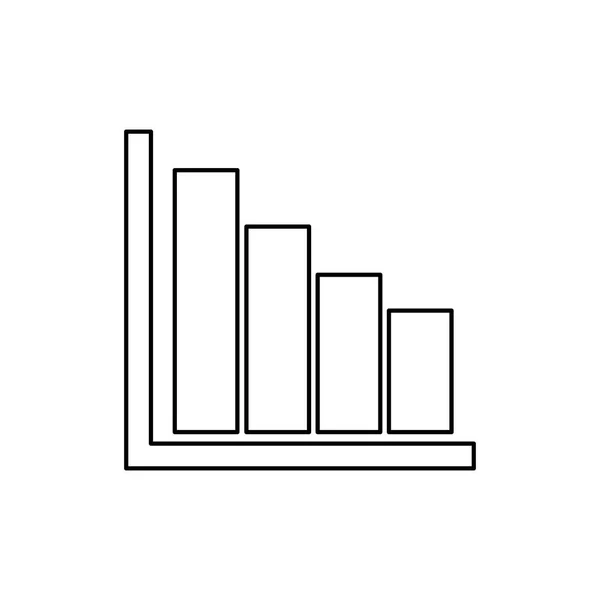 Datos de barras estadísticas — Vector de stock