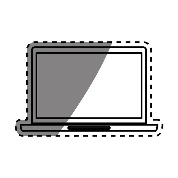 Laptop számítógép technológia — Stock Vector