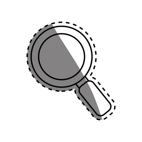 Isolated magnifying glass — Stock Vector