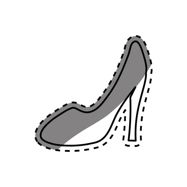 Heel woman fashion — Stock Vector