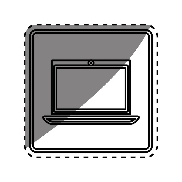 Laptop computertechnologie — Stockvector