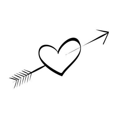 şirin dekoratif kalp