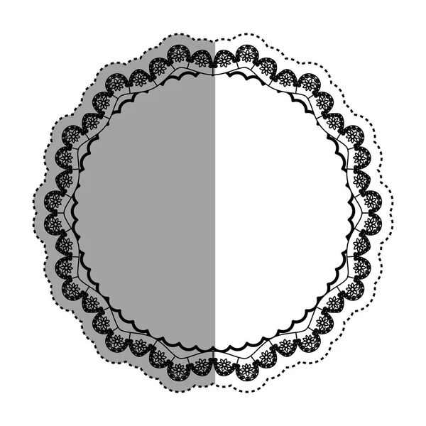 Emblème cercle décoratif — Image vectorielle
