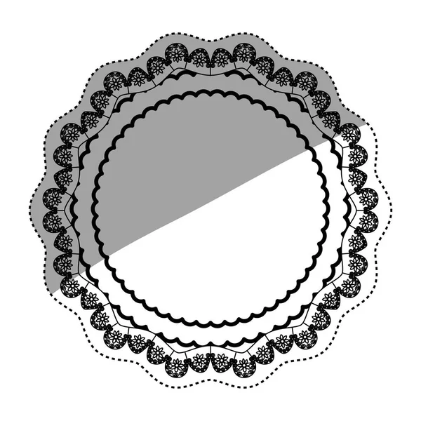 Dekorativní kruh znak — Stockový vektor
