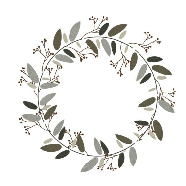 Çelenk süs yaprakları