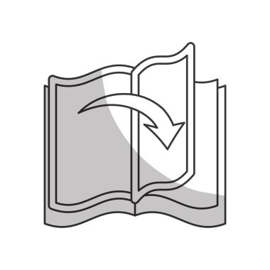 kitap satırı tasarım simge görüntüsü