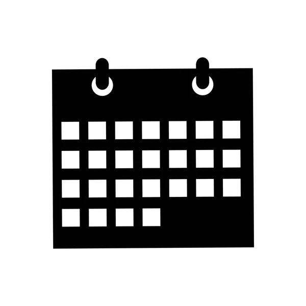 Datę w kalendarzu na białym tle — Wektor stockowy