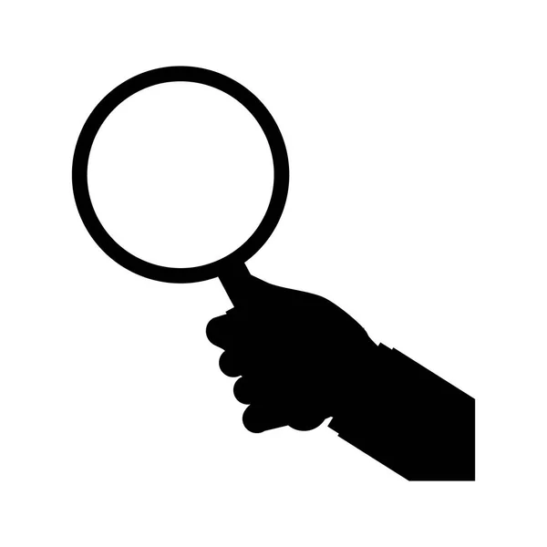 Isolated magnifying glass — Stock Vector