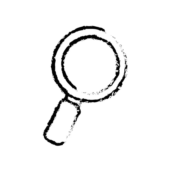 Isolated magnifying glass — Stock Vector