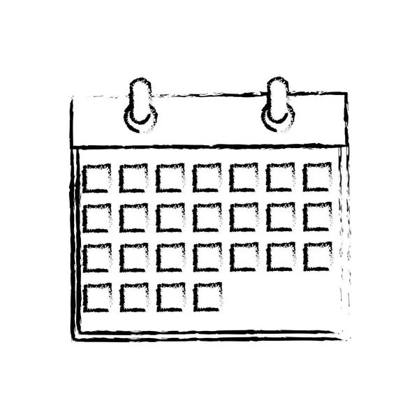 Ізольована календарну дату — стоковий вектор