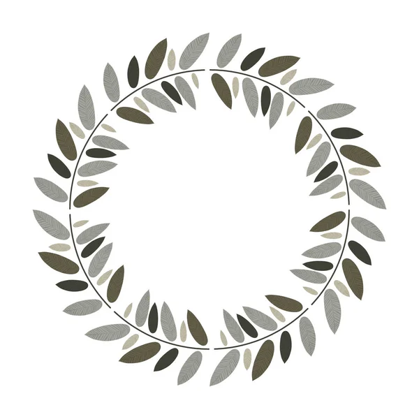 Wieniec liście ornament — Wektor stockowy