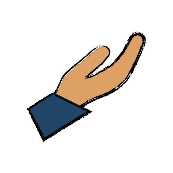 Hand Waiter-symbool — Stockvector