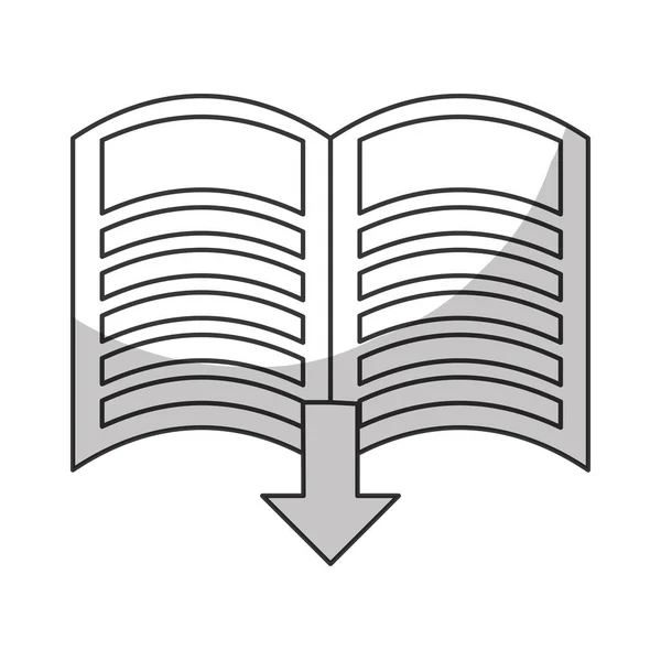 Libro descargar iconos relacionados imagen — Vector de stock