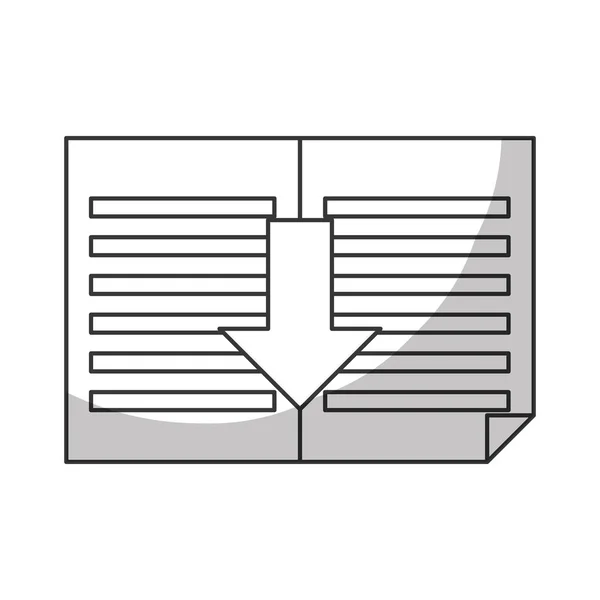 Dokument papper ikonbild — Stock vektor