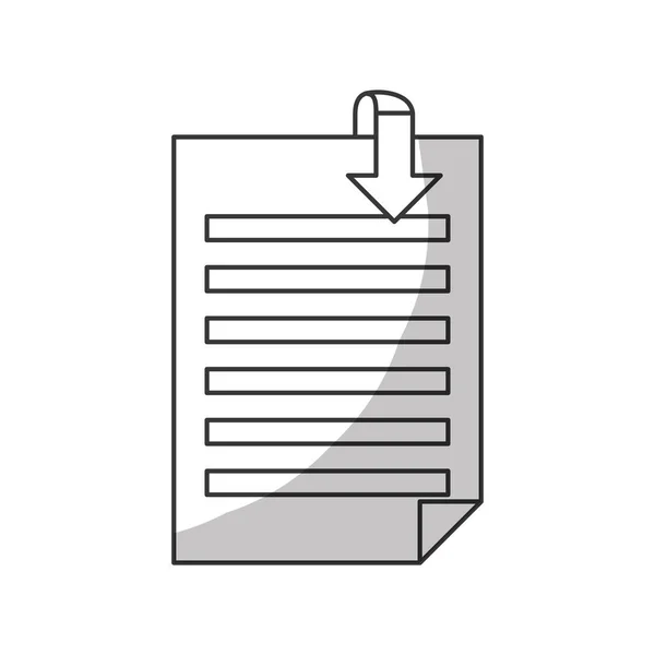 Document paper icon image — Stock Vector