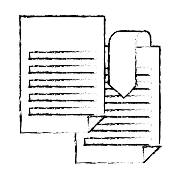 Symbolbild Papier dokumentieren — Stockvektor